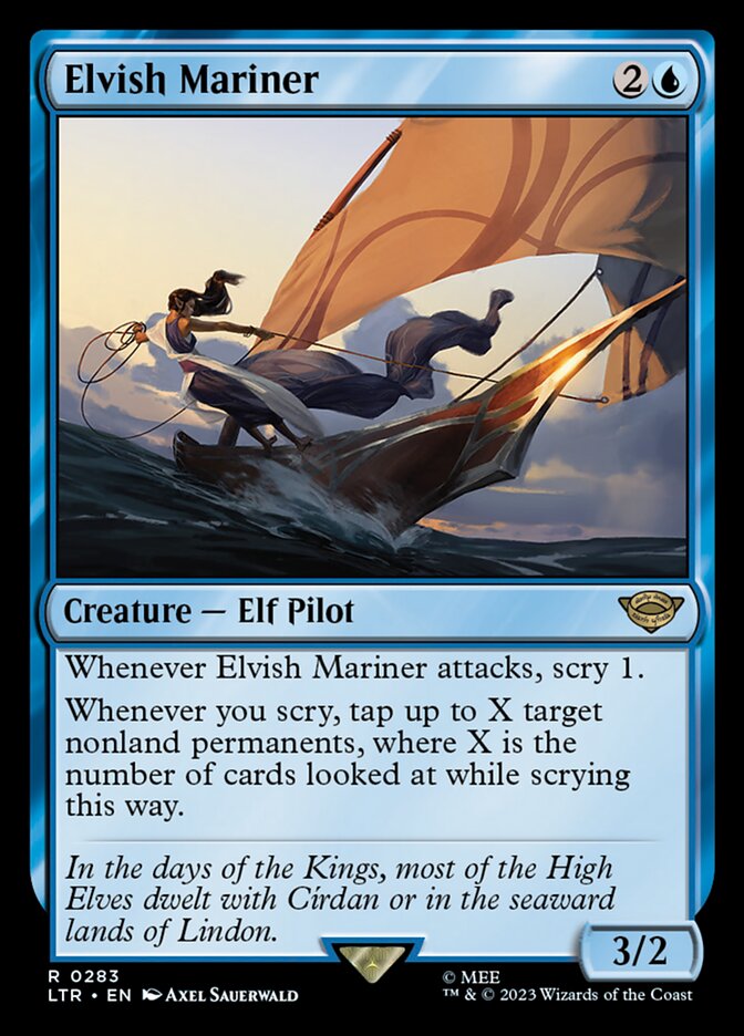 Elvish Mariner, The Lord Of The Rings: Tales Of Middle-Earth Card Art