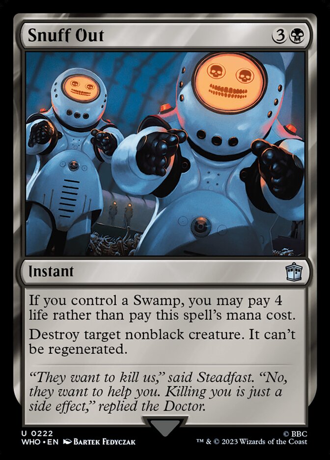 Snuff Out, Doctor Who Card Art