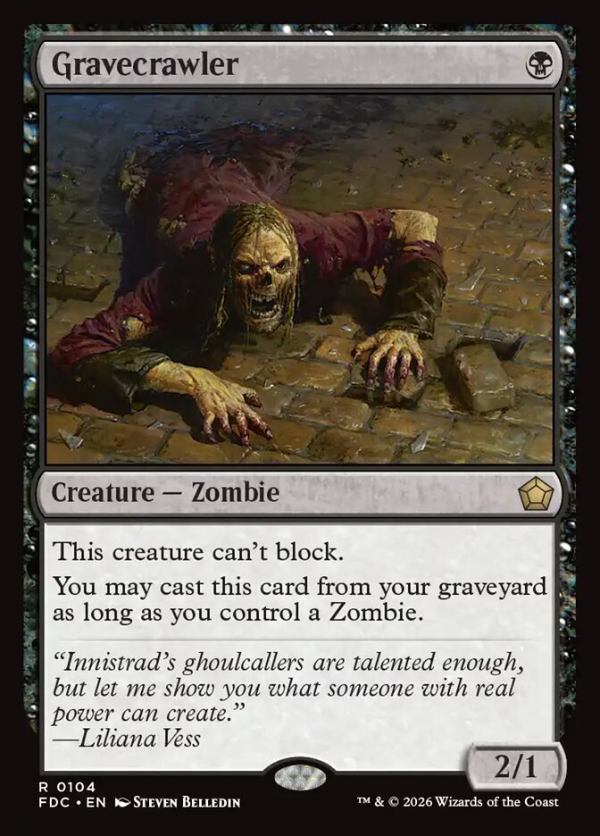 Gravecrawler, Foundations Commander Card Art