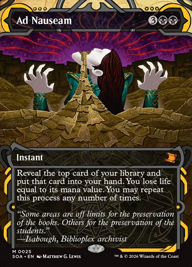 Ad Nauseam, Secrets Of Strixhaven Mystical Archive Card Art