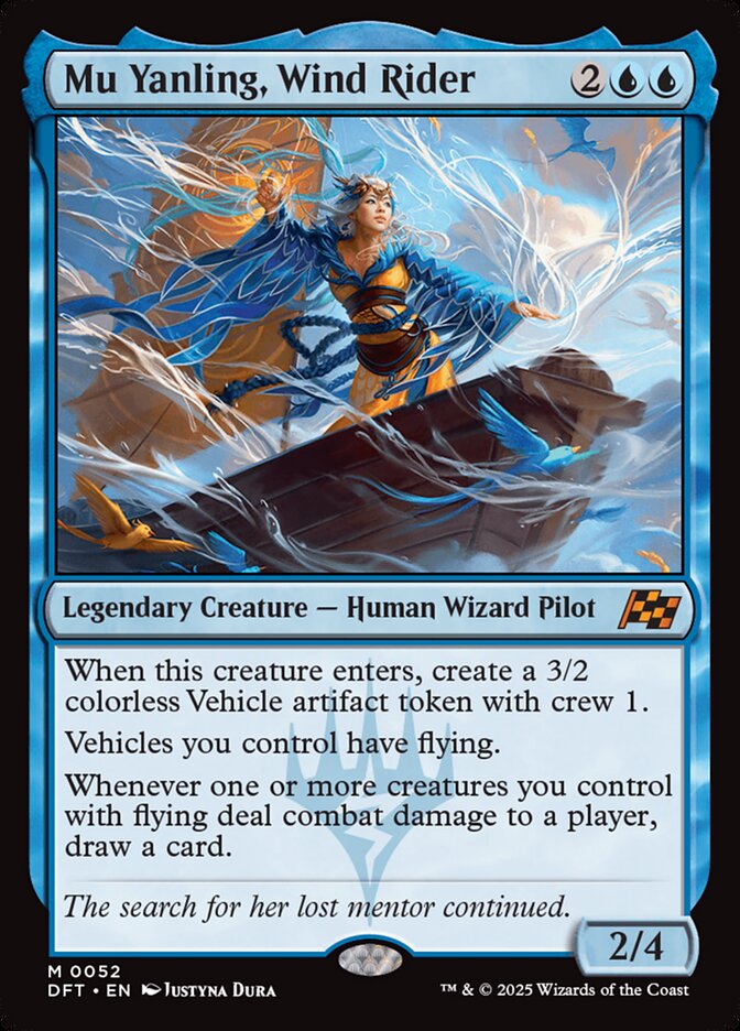 Mu Yanling, Wind Rider, Aetherdrift Card Art