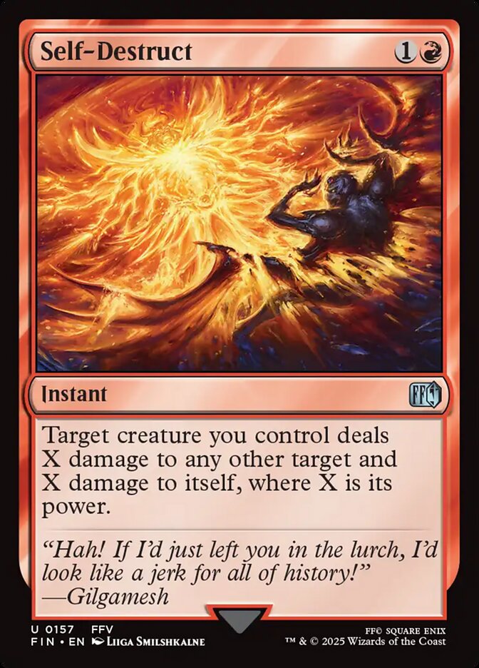 Self-Destruct, Final fantasy Card Art
