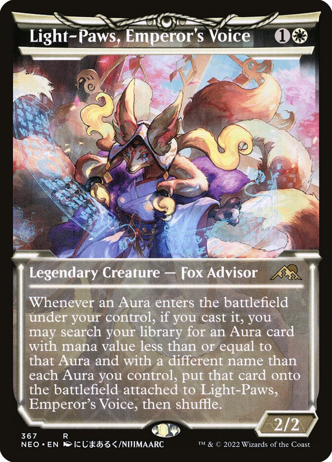 Light-Paws, Emperor's Voice, Kamigawa: Neon Dynasty Card Art
