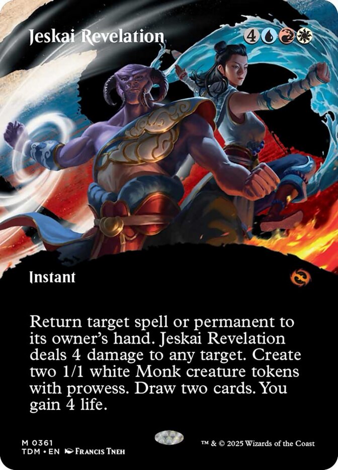 Jeskai Revelation, Tarkir: dragonstorm Card Art