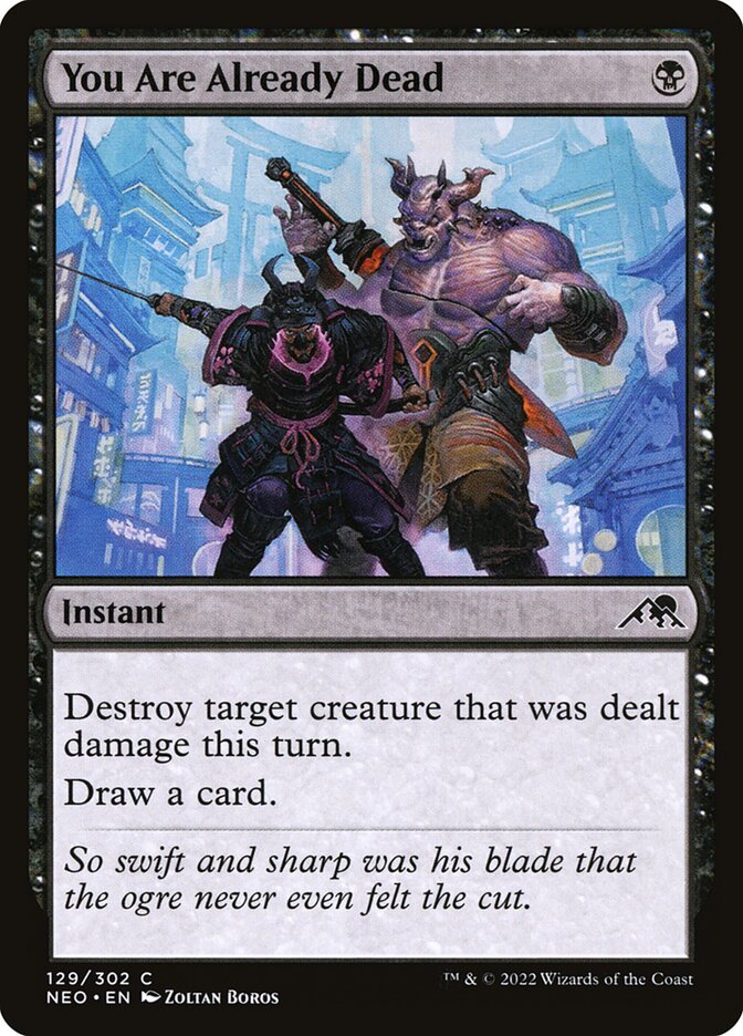 You Are Already Dead, Kamigawa: neon dynasty Card Art