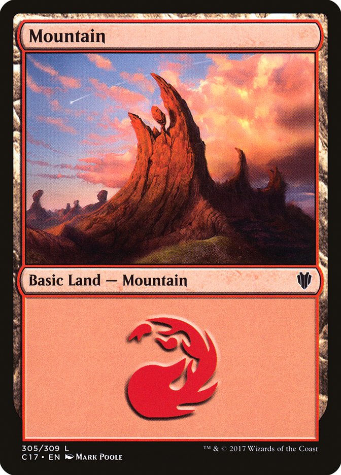 Mountain, Commander 2017 Card Art