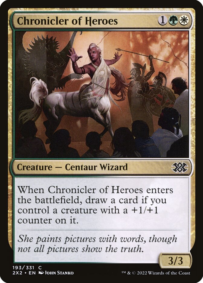 Chronicler of Heroes, Double masters 2022 Card Art