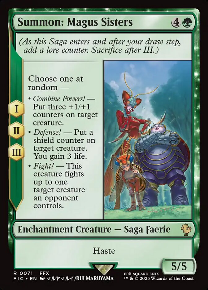 Summon: Magus Sisters, Final fantasy commander Card Art