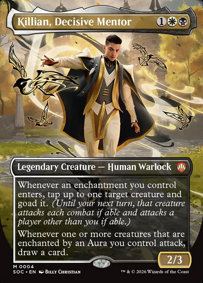 Killian, Decisive Mentor, Secrets Of Strixhaven Commander Card Art