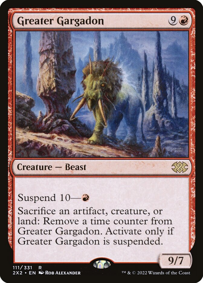 Greater Gargadon, Double masters 2022 Card Art