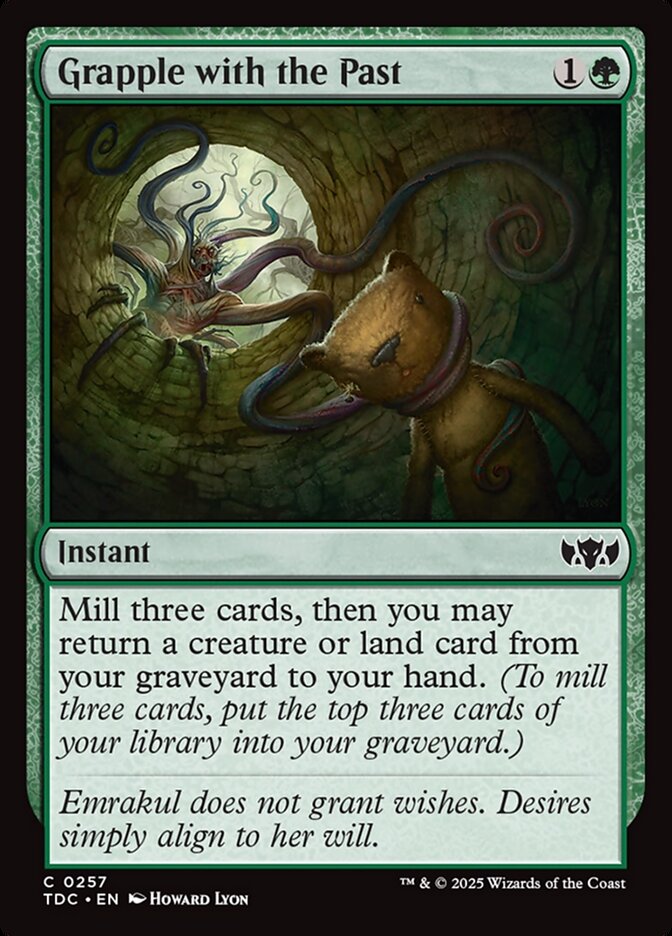 Grapple with the Past, Tarkir: Dragonstorm Commander Card Art
