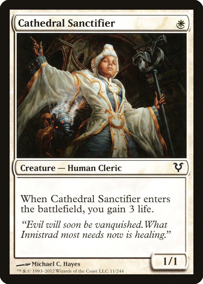 Cathedral Sanctifier, Avacyn restored Card Art