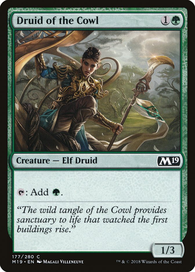 Druid of the Cowl, Core Set 2019 Card Art