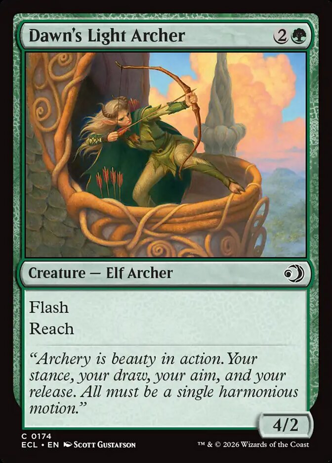 Dawn's Light Archer, Lorwyn Eclipsed Card Art