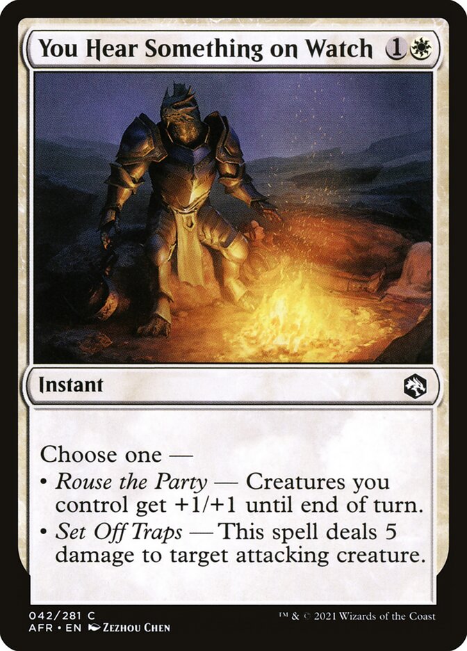 You Hear Something on Watch, Adventures In The Forgotten Realms Card Art