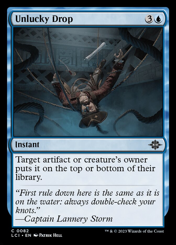 Unlucky Drop, The lost caverns of ixalan Card Art