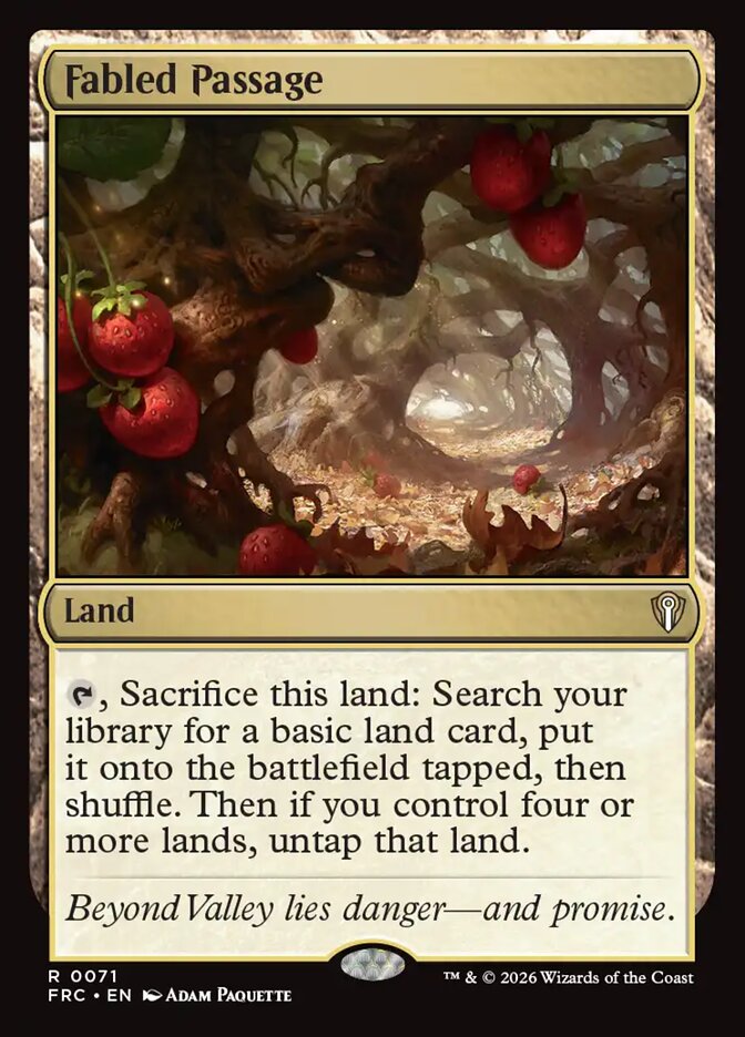 Fabled Passage, Reality Fracture Commander Card Art