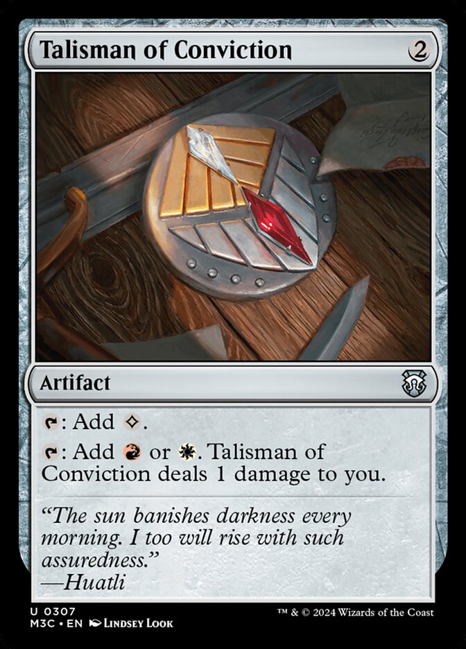 Talisman of Conviction, Modern horizons 3 commander Card Art