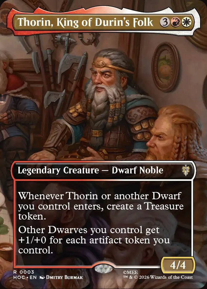 Thorin, King of Durin's Folk, The Hobbit Eternal Card Art