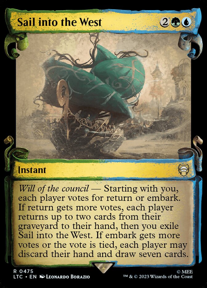 Sail into the West, Tales Of Middle-Earth Commander Card Art