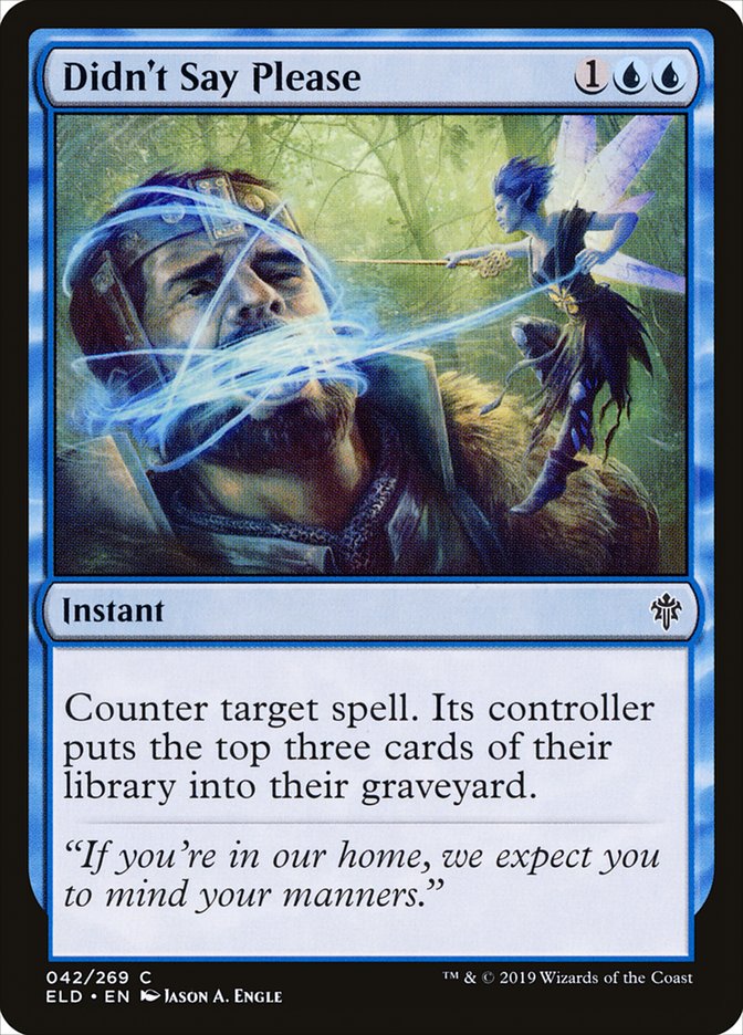 Didn't Say Please, Throne Of Eldraine Card Art