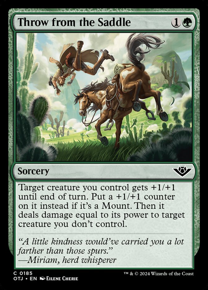 Throw from the Saddle, Outlaws of thunder junction Card Art