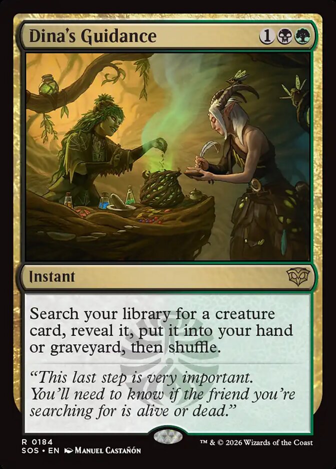 Dina's Guidance, Secrets Of Strixhaven Card Art