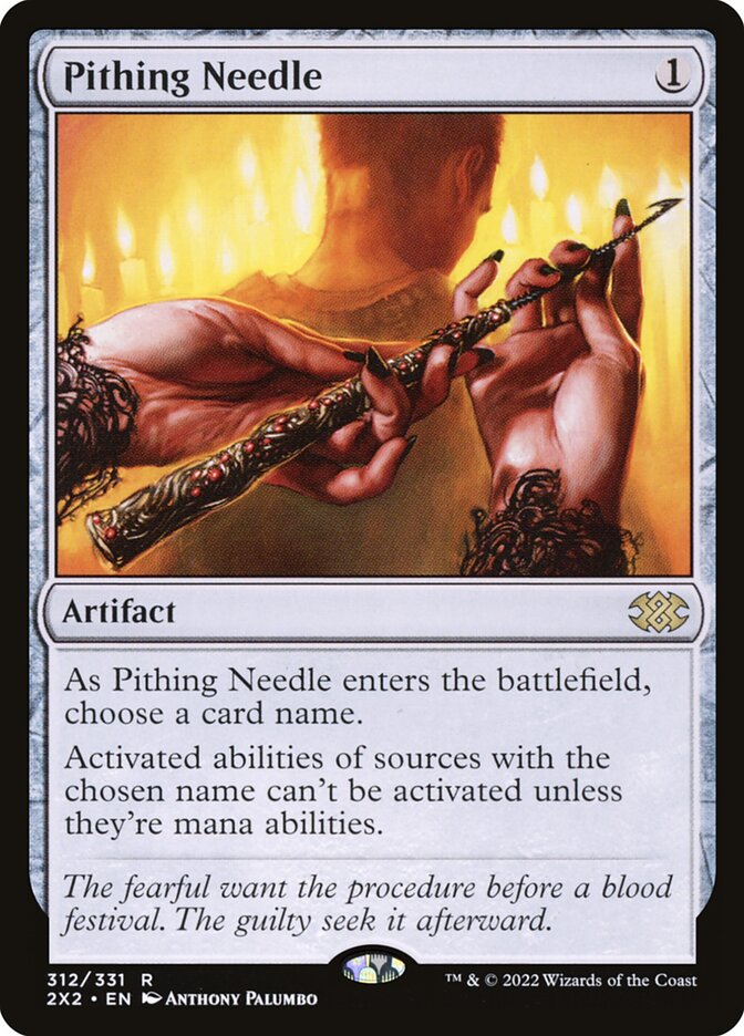 Pithing Needle, Double masters 2022 Card Art