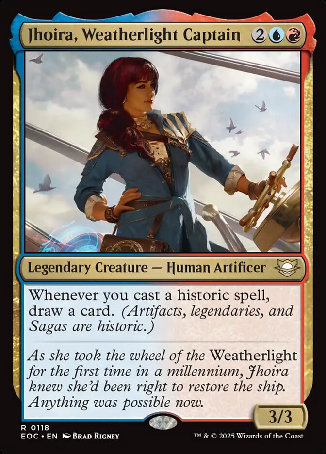 Jhoira, Weatherlight Captain, Edge Of Eternities Commander Card Art