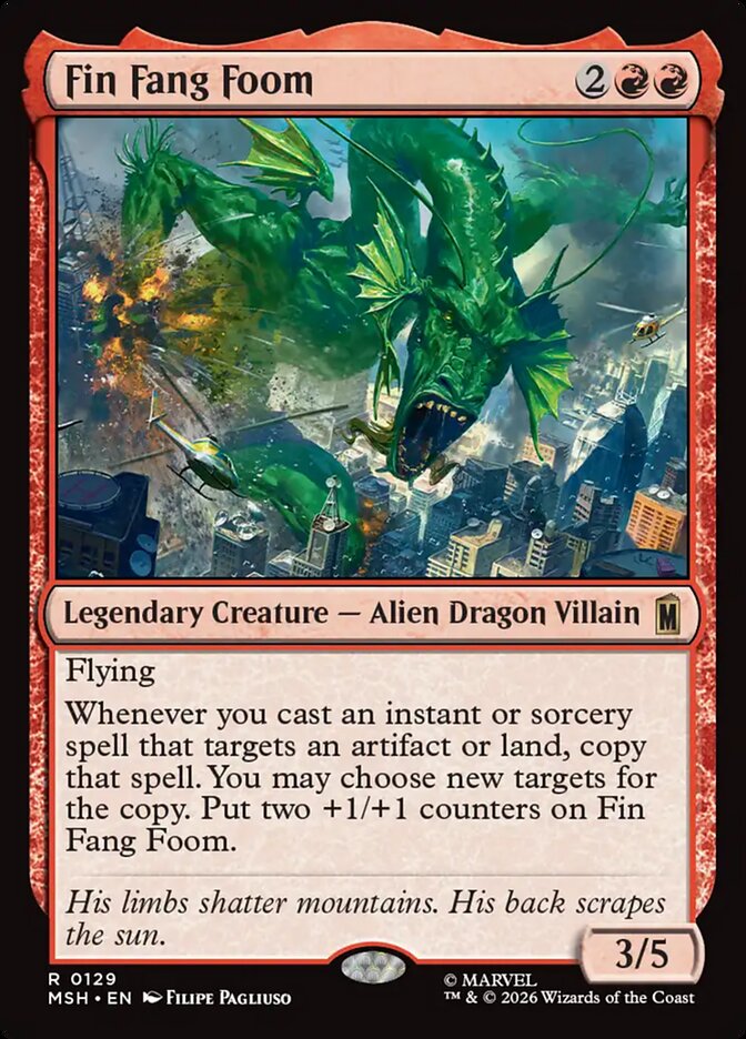 Fin Fang Foom, Marvel Super Heroes Card Art