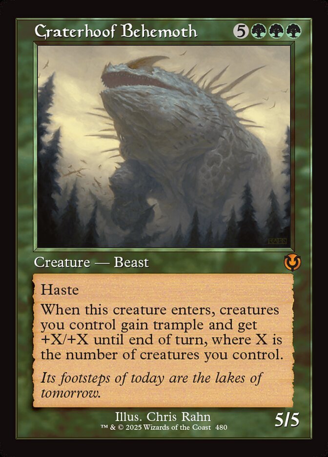 Craterhoof Behemoth, Innistrad Remastered Card Art