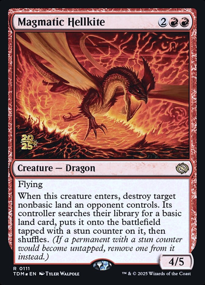 Magmatic Hellkite, Tarkir: dragonstorm promos Card Art