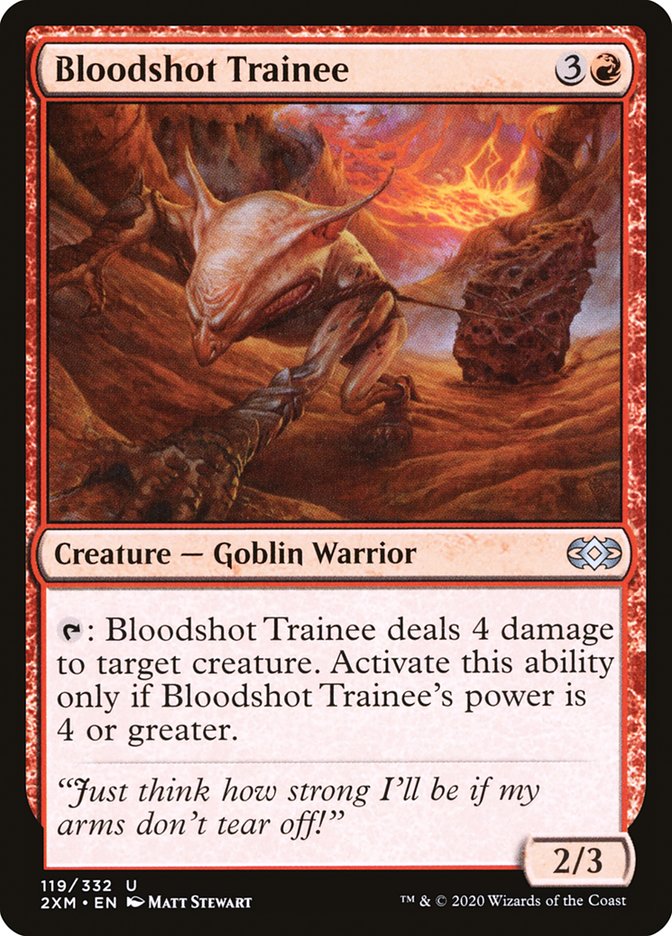 Bloodshot Trainee, Double masters Card Art