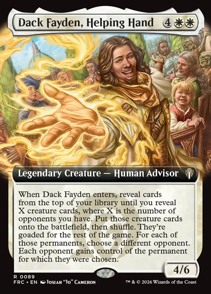 Dack Fayden, Helping Hand, Reality Fracture Commander Card Art