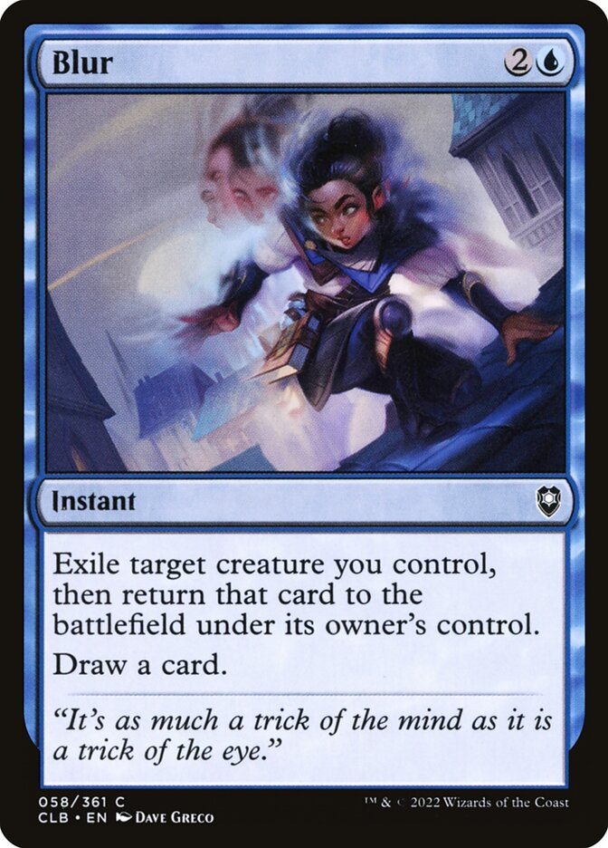 Blur, Commander Legends: Battle For Baldur'S Gate Card Art