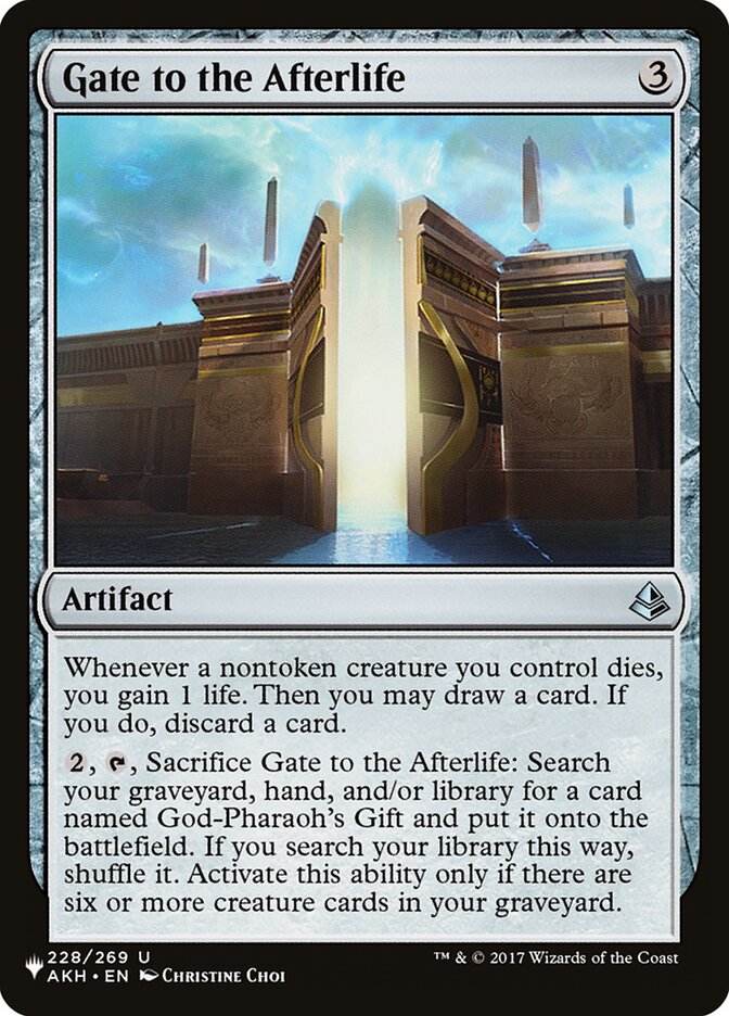 Gate to the Afterlife, The List Card Art