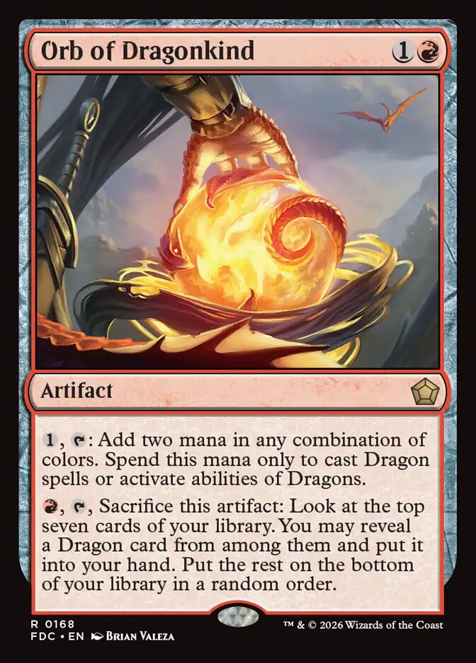 Orb of Dragonkind, Foundations Commander Card Art