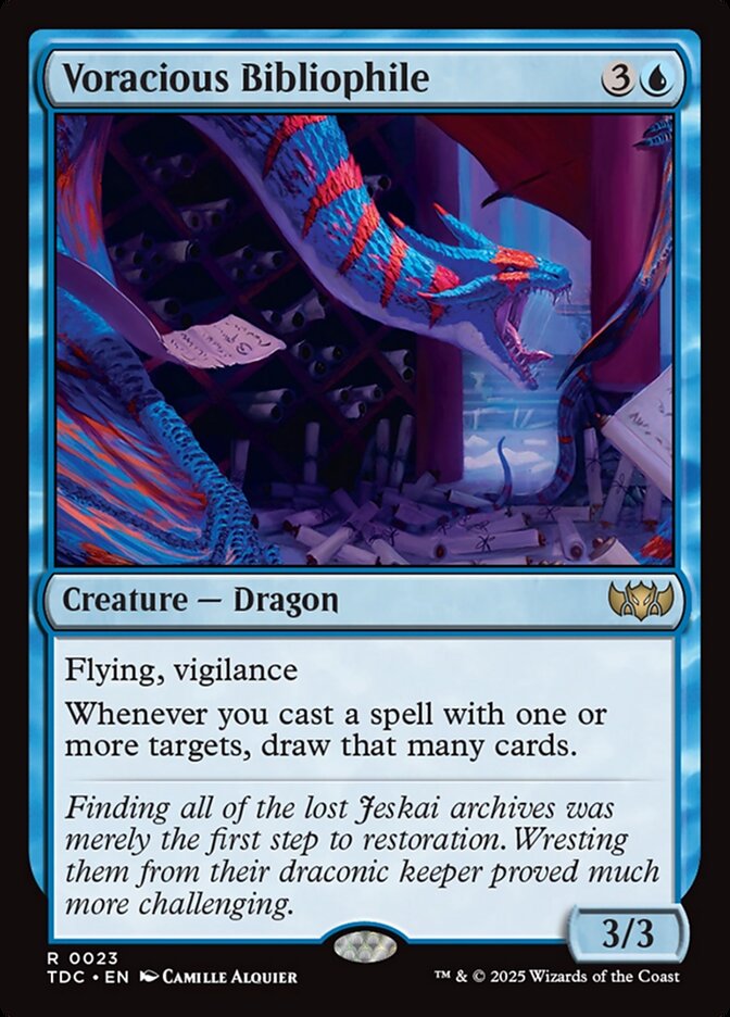 Voracious Bibliophile, Tarkir: Dragonstorm Commander Card Art