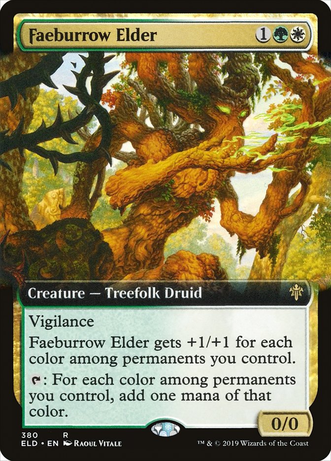 Faeburrow Elder, Throne Of Eldraine Card Art