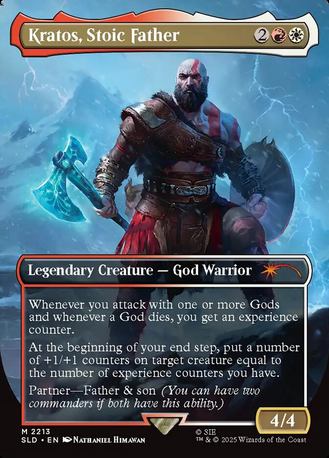 Kratos, Stoic Father, Secret Lair Drop Card Art