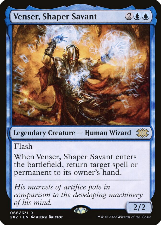 Venser, Shaper Savant, Double Masters 2022 Card Art