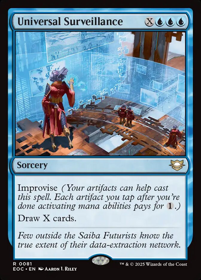 Universal Surveillance, Edge Of Eternities Commander Card Art