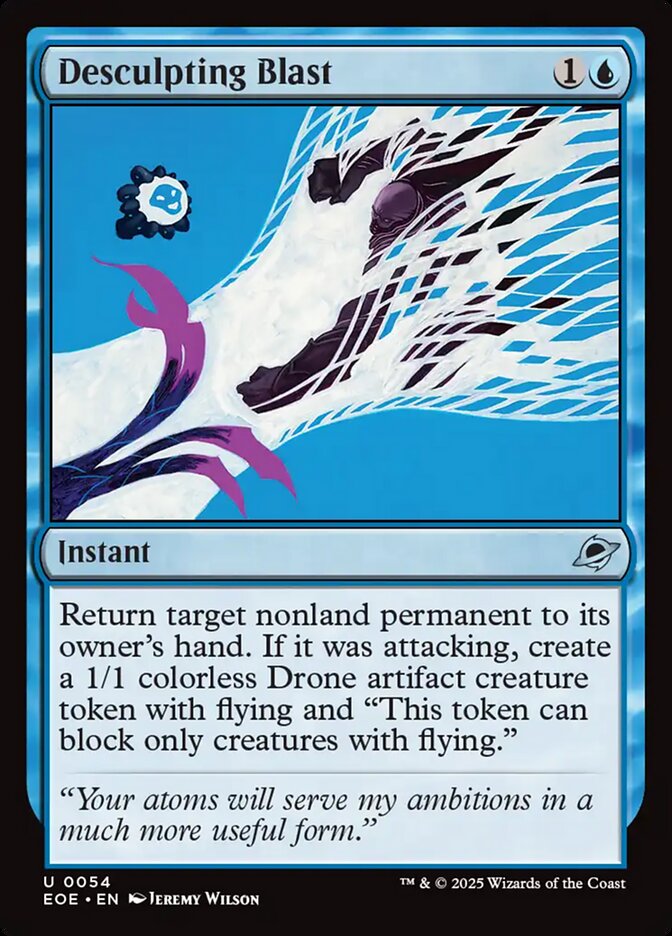 Desculpting Blast, Edge of eternities Card Art
