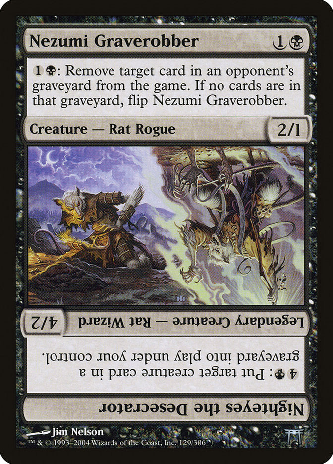 Nezumi Graverobber // Nighteyes the Desecrator, Champions of kamigawa Card Art