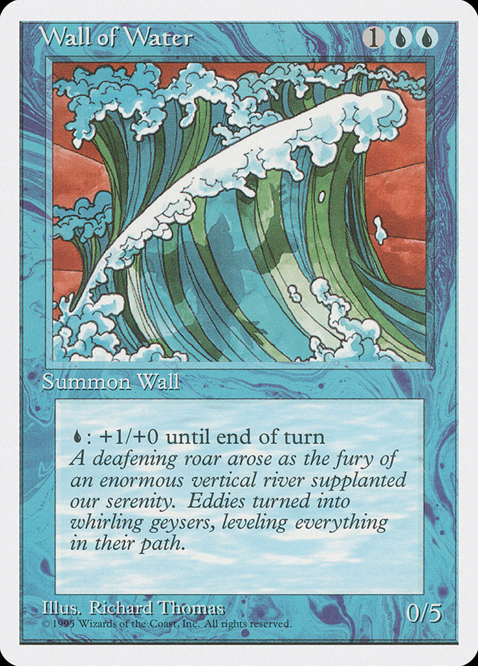 Wall of Water, Fourth edition Card Art