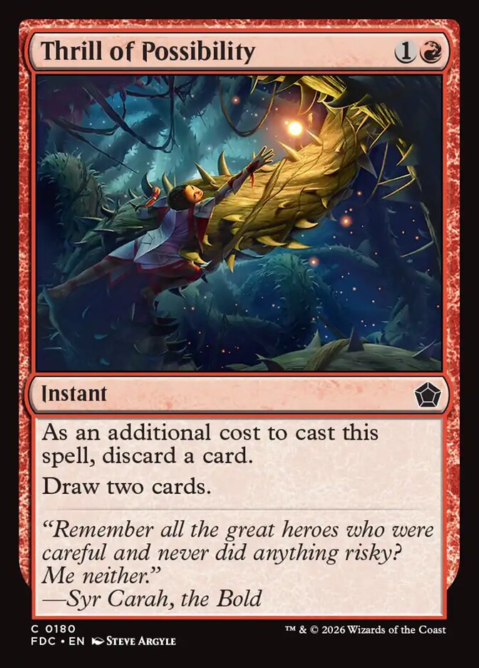 Thrill of Possibility, Foundations Commander Card Art