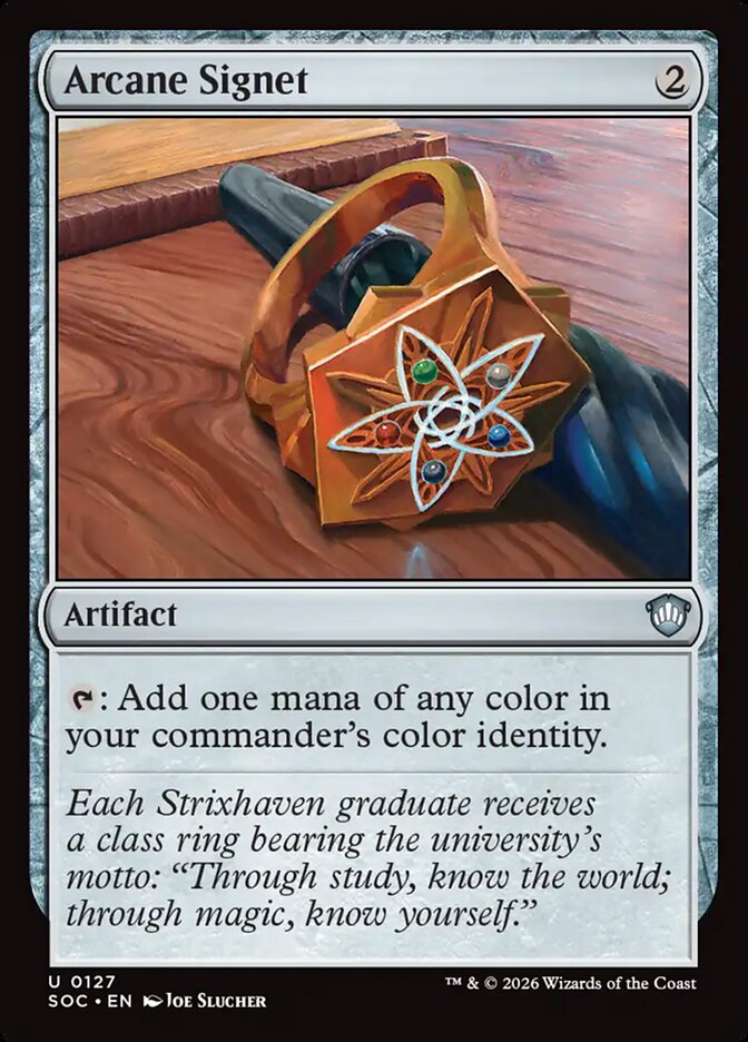Arcane Signet, Secrets Of Strixhaven Commander Card Art