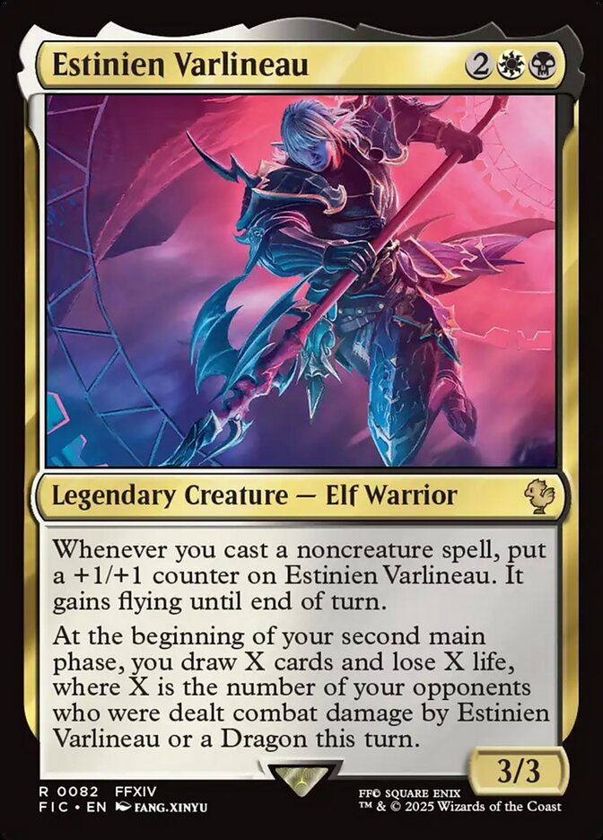 Estinien Varlineau, Final fantasy commander Card Art