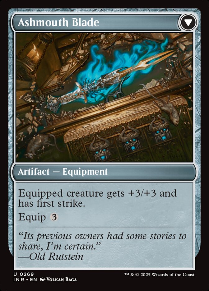 Neglected Heirloom // Ashmouth Blade, Innistrad remastered Card Art
