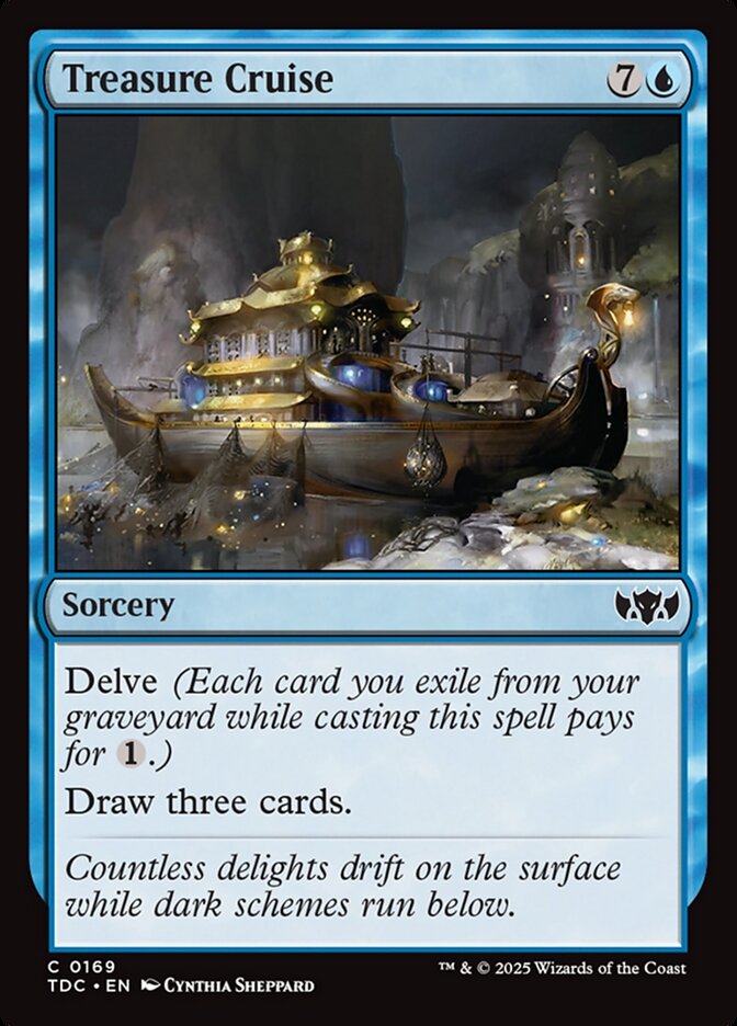 Treasure Cruise, Tarkir: Dragonstorm Commander Card Art